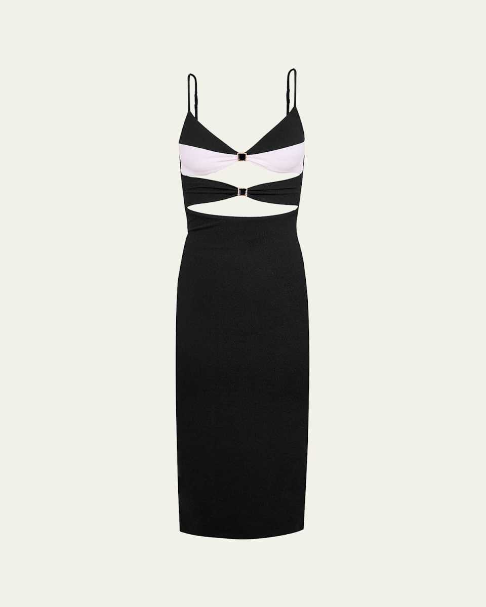 Solid Selena Detail Maxi Dress